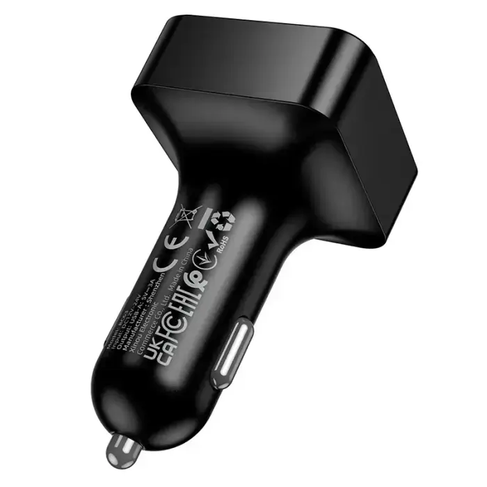 Borofone Transmitter FM BC63 Selecto MP3, Bluetooth - 2xUSB - black Фото num