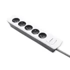 Qoltec Power strip | 5 sockets | 1.8m | White-grey Foto 12