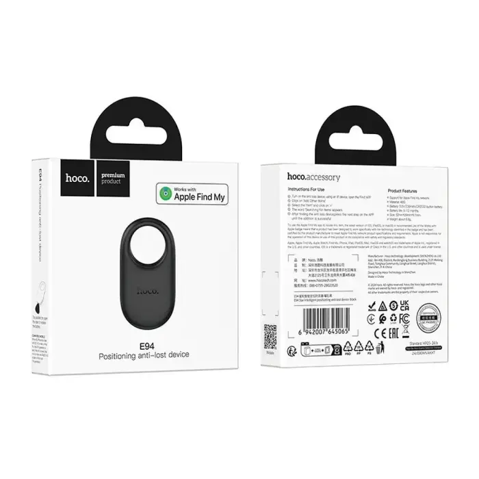 Locator compatible with Apple Find My Hoco E94 black Foto 5