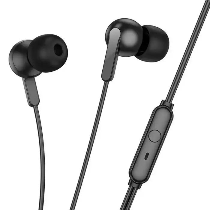Wire earphones Jack 3,5 mm Hoco M124 black Фото num