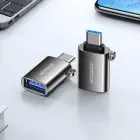 Joyroom USB 3.2 Gen 1 (Male) - USB Type C (Female) adapter black (S-H151 Black) Фото num