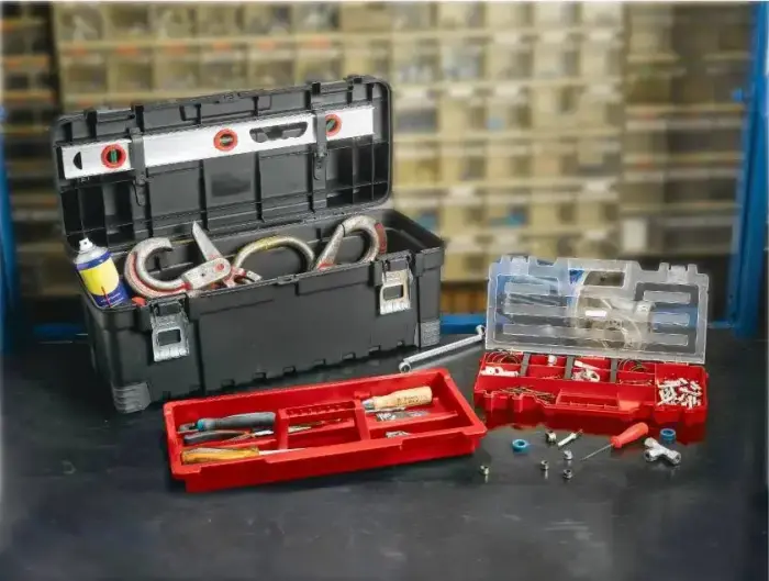 Instrumentu kaste ar organaizeru Hawk Tool Box 26" 66x28,7x26,6cm Foto 2