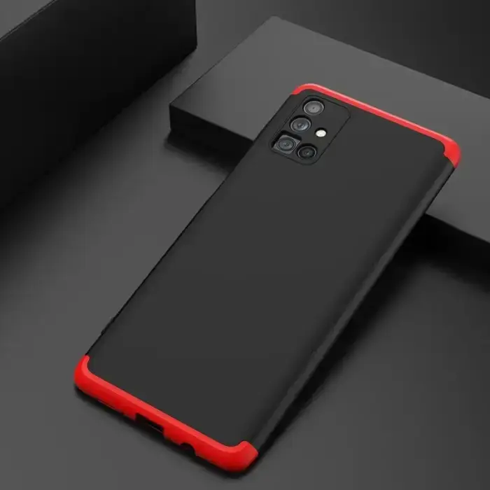 GKK 360 Protection Case Front and Back Case Full Body Cover Samsung Galaxy M51 black-red Photo