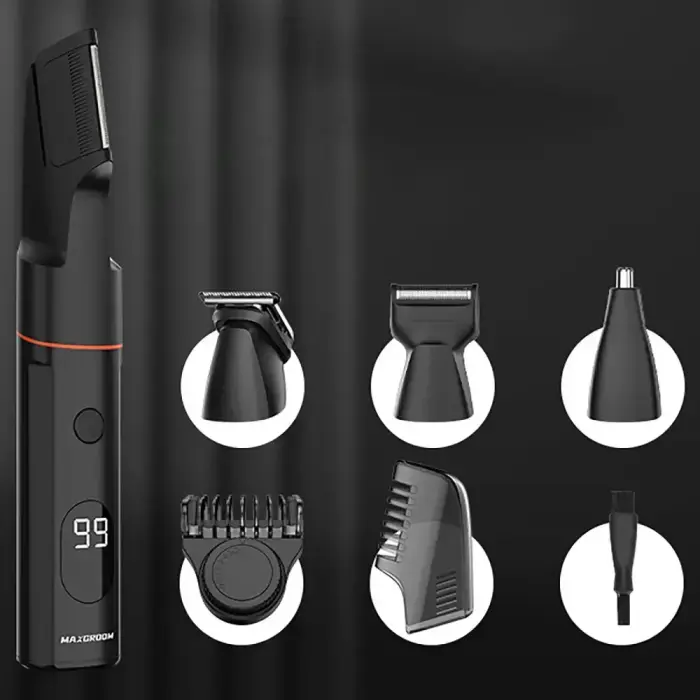 MAXGROOM LK-881 multifunctional trimmer with replaceable tips - black Photo