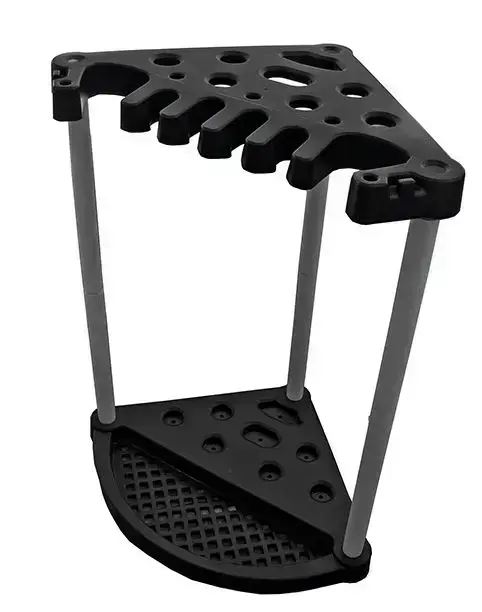 Dārza darbarīku turētājs stūra Corner Tool Rack melns Foto 7