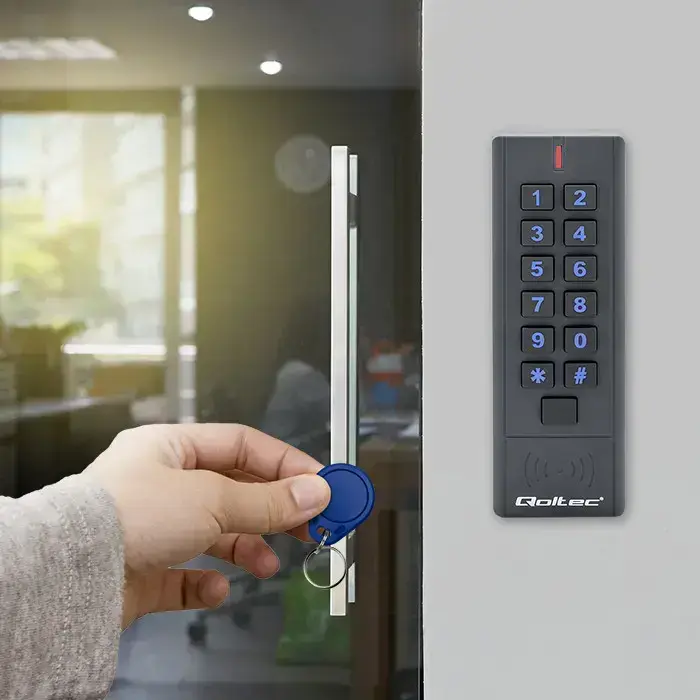 Qoltec Code lock HYPERION with RFID reader | Code | Card | key fob | IP68 | EM Foto 6