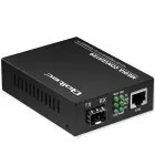 Qoltec Bidirectional Ethernet SWITCH Media Converter 1x RJ45 1x SFP| 1000Mbps | 5V Foto 2