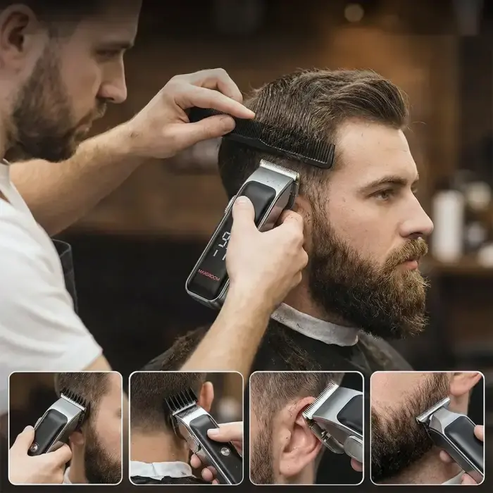 MAXGROOM M608 Hair Clipper with Trimmer - Black Photo