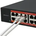 Qoltec Gigabit Ethernet SWITCH | 16x RJ45 | 2x SFP | 1000 Mb/s Photo