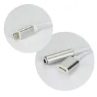 Adapter AUX 2in1 Lightning (male) to Lightning (female) / Jack 3,5 mm (female) silver Photo