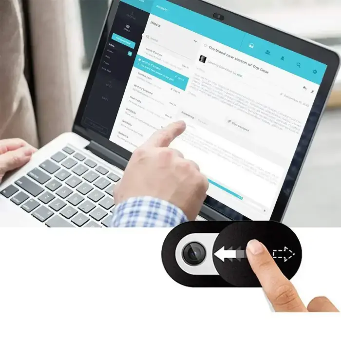 ZAŚLEPKA NA KAMERĘ TECH-PROTECT CAM FIT+ 3-PACK LAPTOP WEBCAM COVER BLACK Foto 2