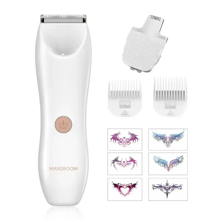 MAXGROOM M-9082 2-in-1 Women's Body and Face Trimmer - White Фото num