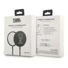 Karl Lagerfeld wireless induction charger (MagSafe compatible) 15W + USB Type C cable black (KF000566-0) Фото num
