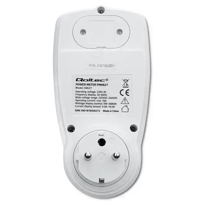 Qoltec Power meter PM0627 with history | 3680W | 16A | LCD Foto 31