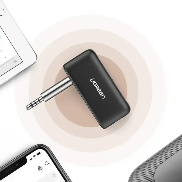 UGREEN CM279 Аудиопередатчик, AUX, Bluetooth 5.0 aptX (черный) Фото num