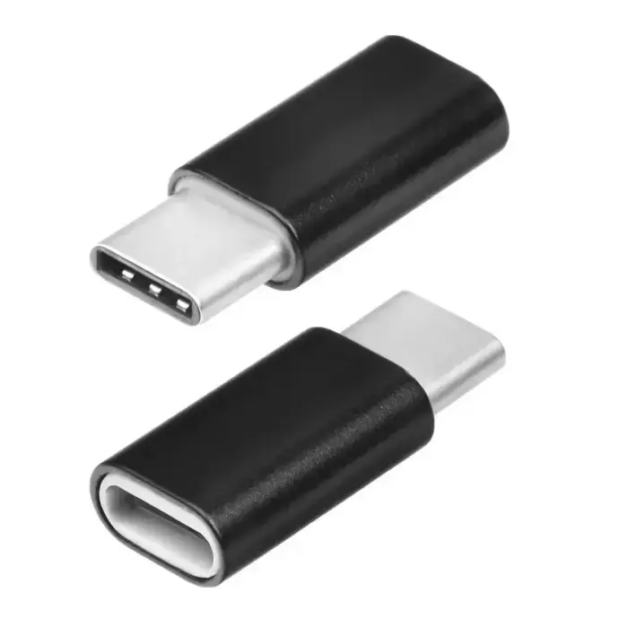 Adapter Micro USB (female) to Type C (male) black Photo