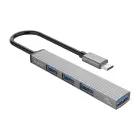 Orico AH-13 USB-C Hub Docking Station 1x USB-A 3.0 + 3x USB-A 2.0 - Gray Фото num