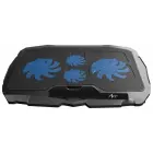 Cooling stand for laptop ART P4 2 x USB A LED black Photo