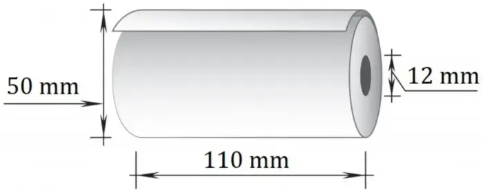 Kases lente TECHNOINFORM 110mmx25m/12mm, TERMO papīrs, 55g/m2, 6 gab/iepakojumā Foto 2