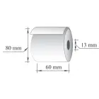 Termopapīra rullis 60x80m/13 mm, (maks. diam. 80mm) 55g., 3 gab./iepak. Foto 2