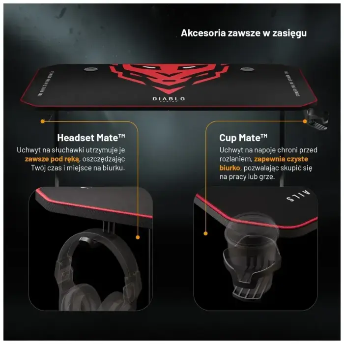 Gaming desk Diablo Chairs X-Mate 1400 Фото num