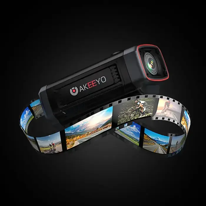 AKEEYO 710 Lite Handlebar Action Camera for Bikes and Motorcycles - Black Photo