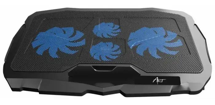 Cooling stand for laptop ART P4 2 x USB A LED black Photo