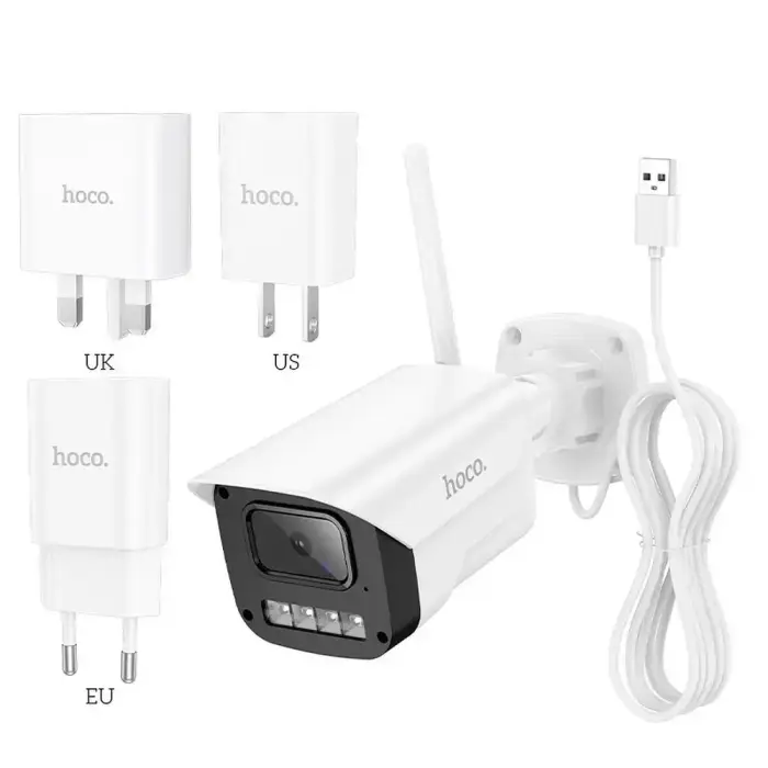 Outdoor camera Hoco gun-type 3MP Full HD Wi-Fi D4 white Photo