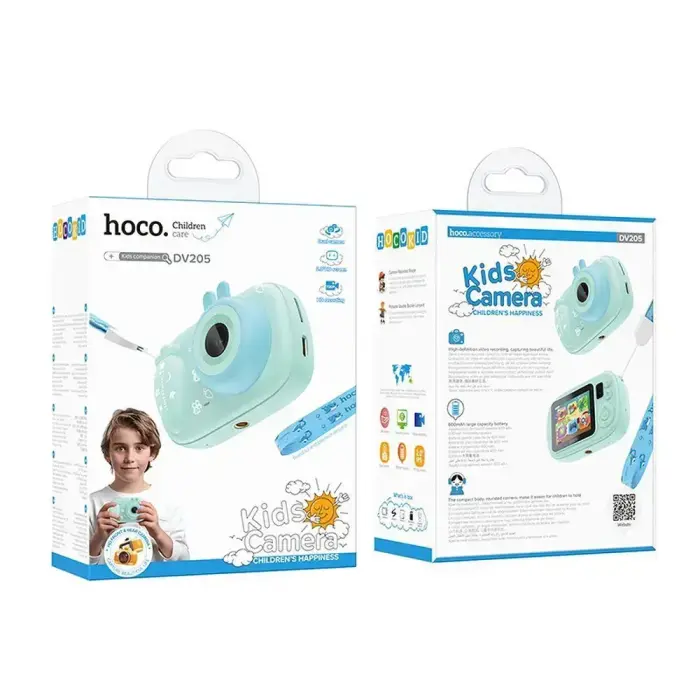 Digital kids camera with selfie function Hoco 1MP 2,0" HD Ready DV205 blue Foto 7