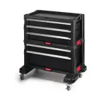 Instrumentu lāde ar 5 atviktnēm uz riteņiem Drawers Tool Chest Set 56,2x28,9x50,2cm Foto 1