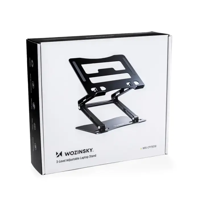 Wozinsky WRS-CPY75DSB Aluminum Laptop and Tablet Stand + Free Smartphone Stand - Black Фото num