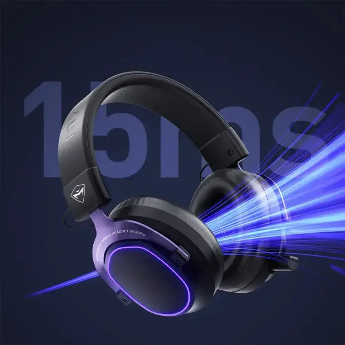 Machenike GX30PRO Wireless Over-Ear Gaming Headphones - Black Foto 14