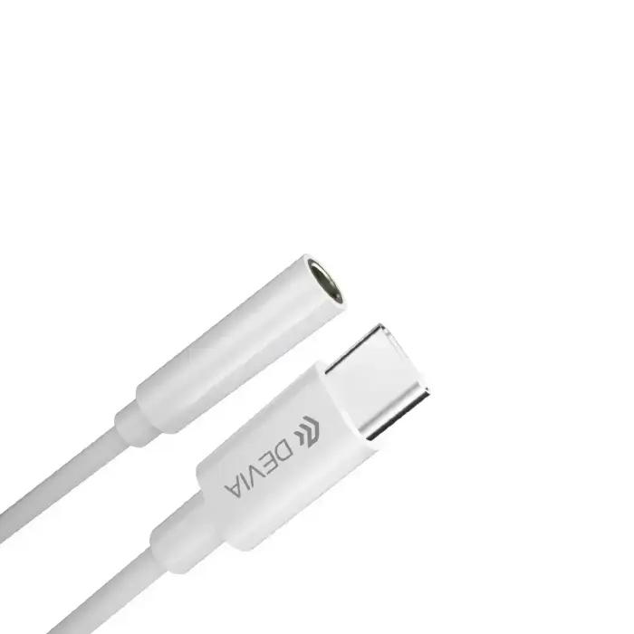 Devia adapter Smart USB-C - jack 3,5mm white Foto 1