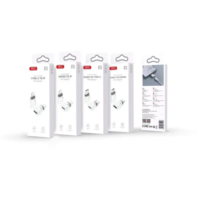 XO adapter NB256H USB-C - microUSB white Photo