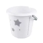Ведро deco 10 л Ilvie "Звезды" Ø30x28 см белое Фото num