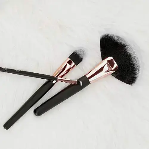 MIMO Black Makeup Brush Set 24 Pcs Фото num