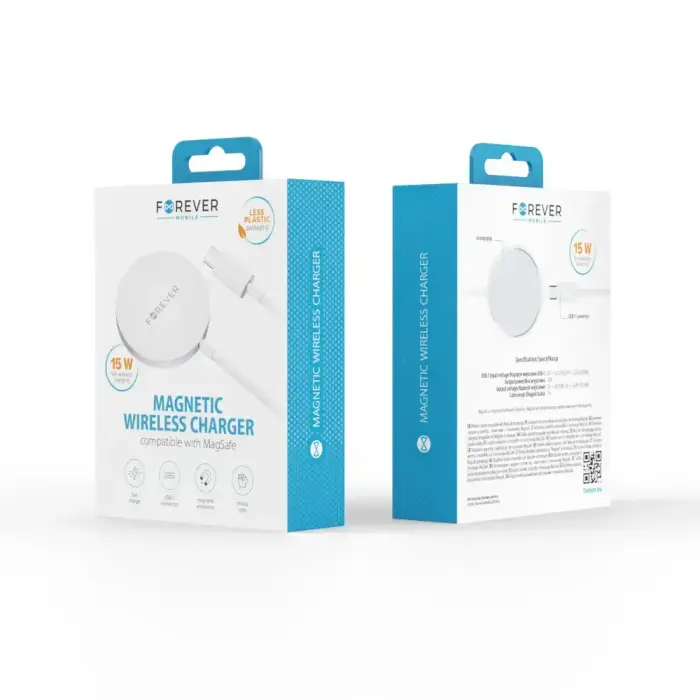 Forever MAWC-100 magnetic wireless charger 15W gray Фото num