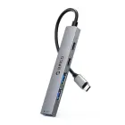 Orico YSB4-U2 USB-A|USB-C Hub Docking Station 2x USB-A 2.0 + 1x USB-A 3.0 + 1x USB-C 2.0 + 1x USB-C - Gray Фото num