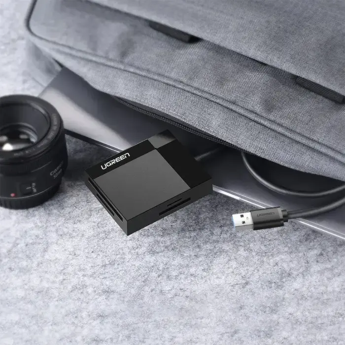 Ugreen USB 3.0 SD | micro SD | CF | MS card reader black (CR125 30333) Photo