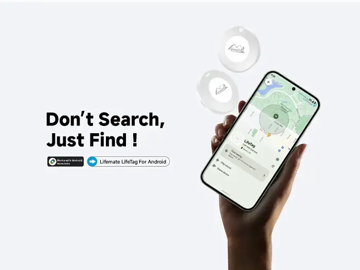 Lifemate GPS Bluetooth LifeTag Tracker HD-P16-3 Android + keyring white Foto 3