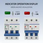 Qoltec Overcurrent Circuit Breaker B40| Fuse | AC | 40A | 3P Фото num