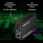 Qoltec Bidirectional Ethernet SWITCH Media Converter 1x RJ45 1x SFP| 1000Mbps | 5V Foto 8