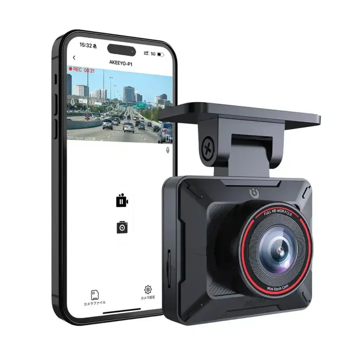 AKEEYO P1 car camera video recorder FullHD 30fps - black Foto 2