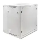 Qoltec RACK Cabinet 19" | 12U | 600 x 635 x 450 | Tempered doors | Hanging | Steel case | Lock | Grey Фото num