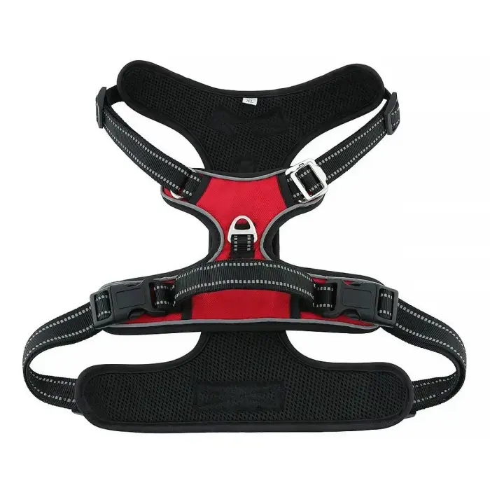 Dog harness OXFORD A size XS red black Фото num