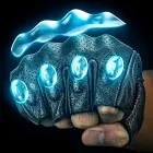Rockbros 16220006004 XL leather motorcycle gloves - black Foto 3