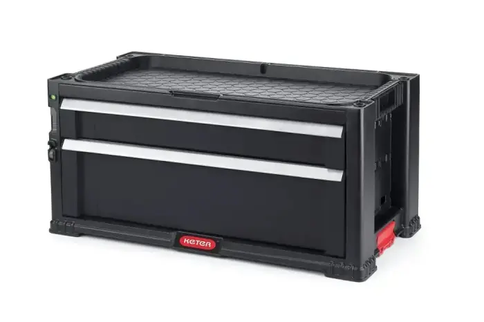 Instrumentu lāde ar 2 atviktnēm Drawers Tool Chest 56,2x28,9x26,2cm Foto 2