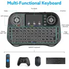 Fusion Rainbow compact wireless keyboard with touchpad and colorful backlit for Android | iOS | TV | PC  Photo
