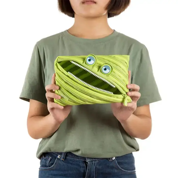 Penālis ZIPIT Wildlings Jumbo Pouch, ZTMJ-WD-ALI, zaļā krāsā Photo