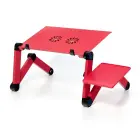 Desk for laptop uniwersal adjustable with cooling YL-803 red Foto 2